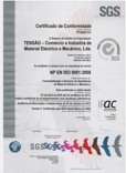 Tensão, certificado de qualidade
