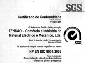 Tensão renova certificado de qualidade